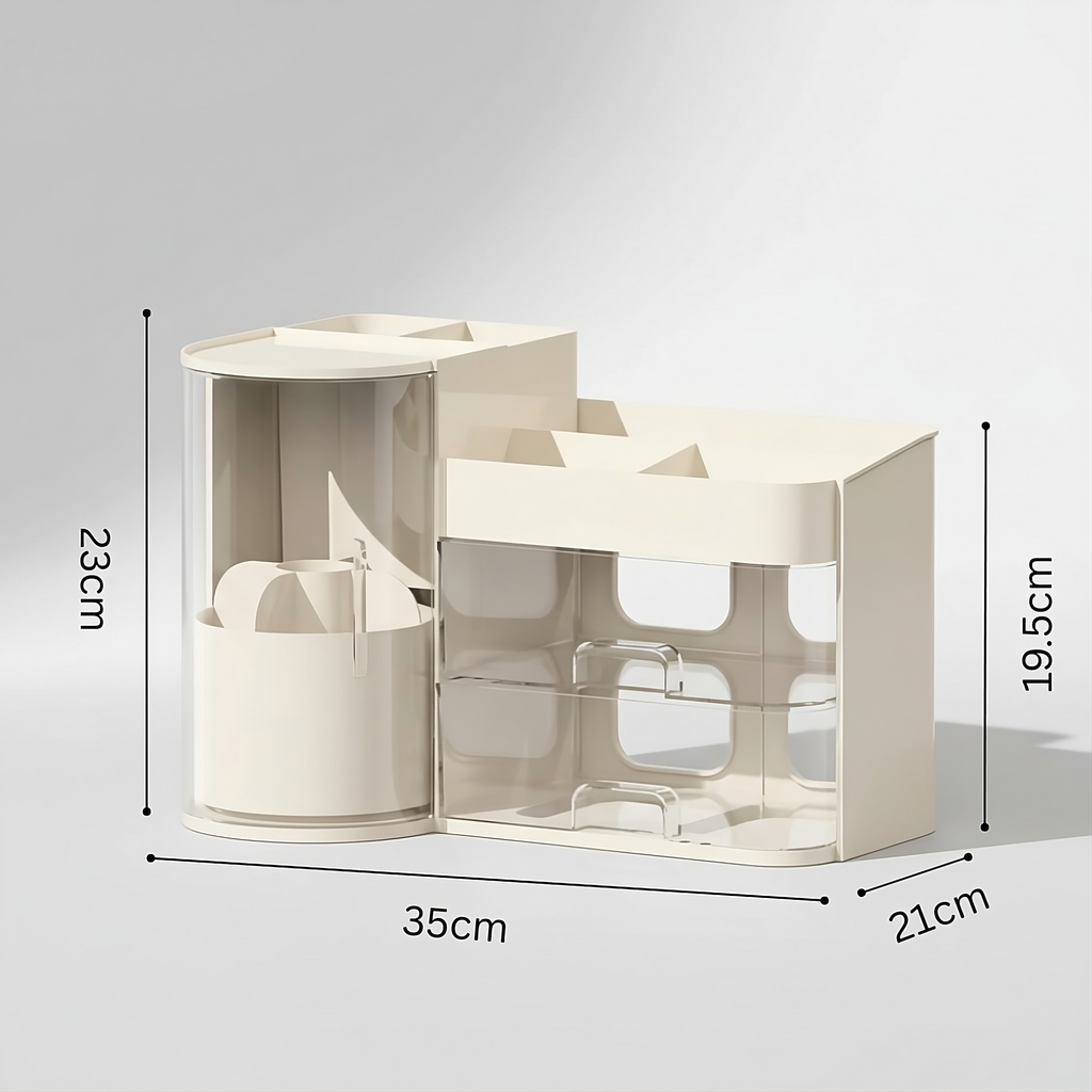 Floriabox Haven – Dust-Proof Rotating Vanity Station