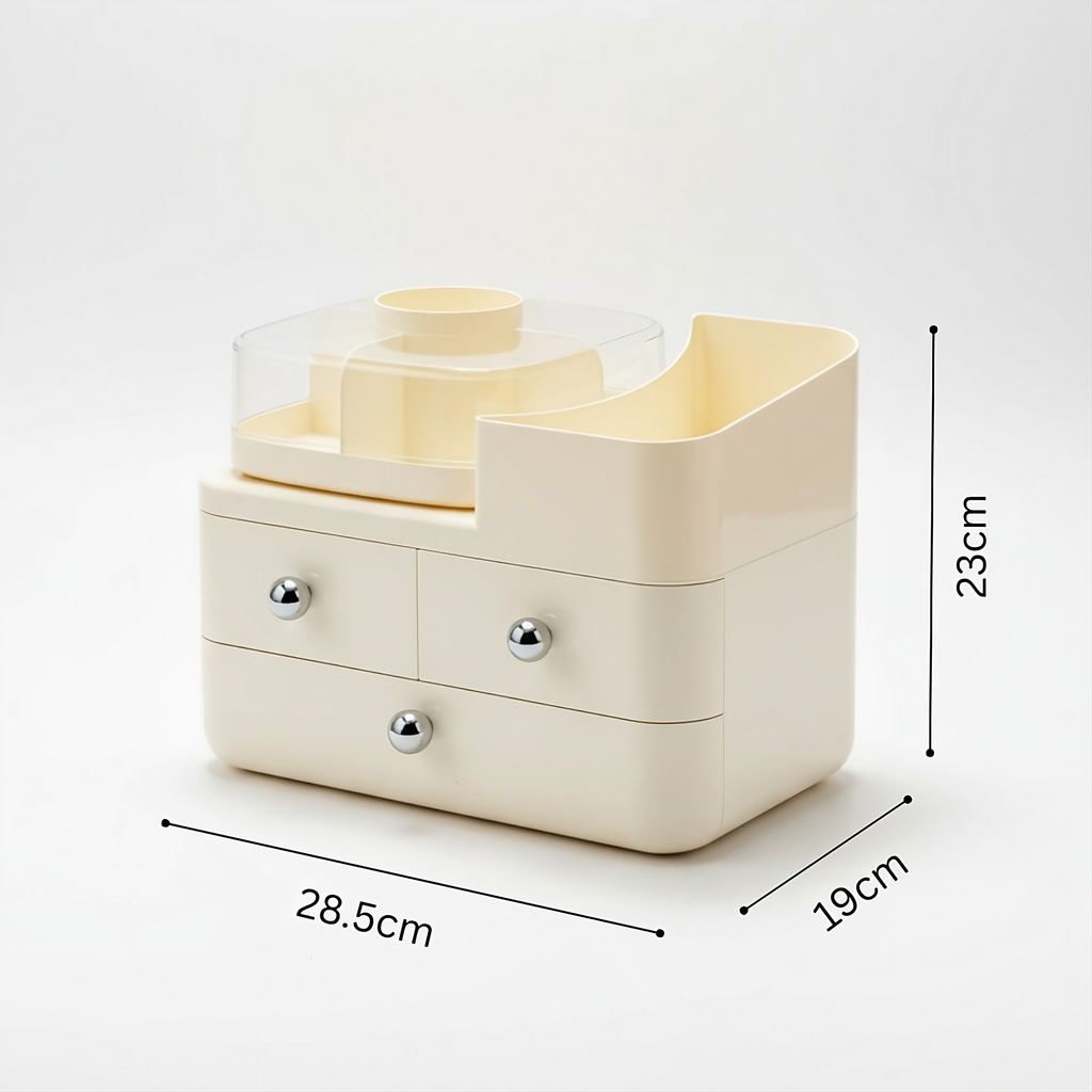 Floriabox Orbit – Rotating Vanity Organizer