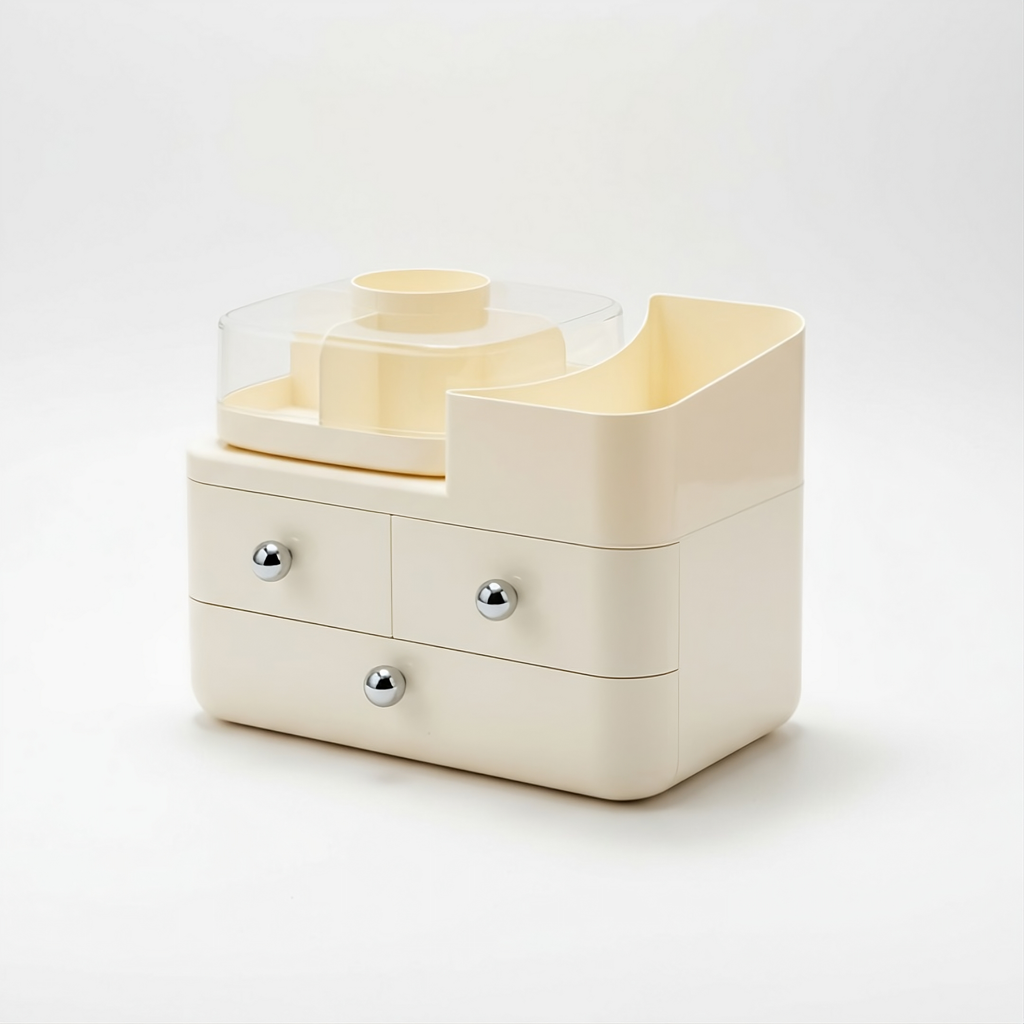 Floriabox Orbit – Rotating Vanity Organizer