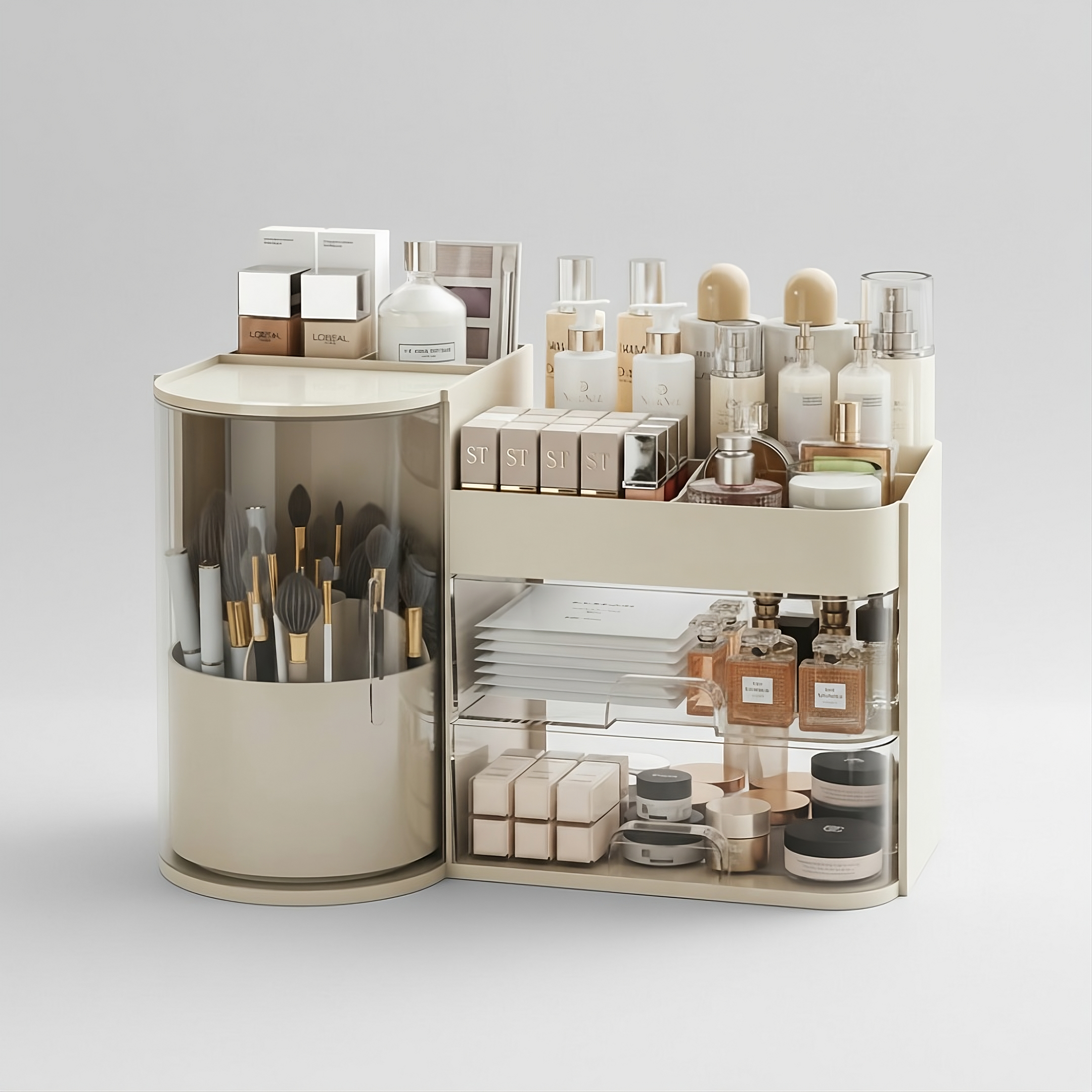 Floriabox Haven – Dust-Proof Rotating Vanity Station