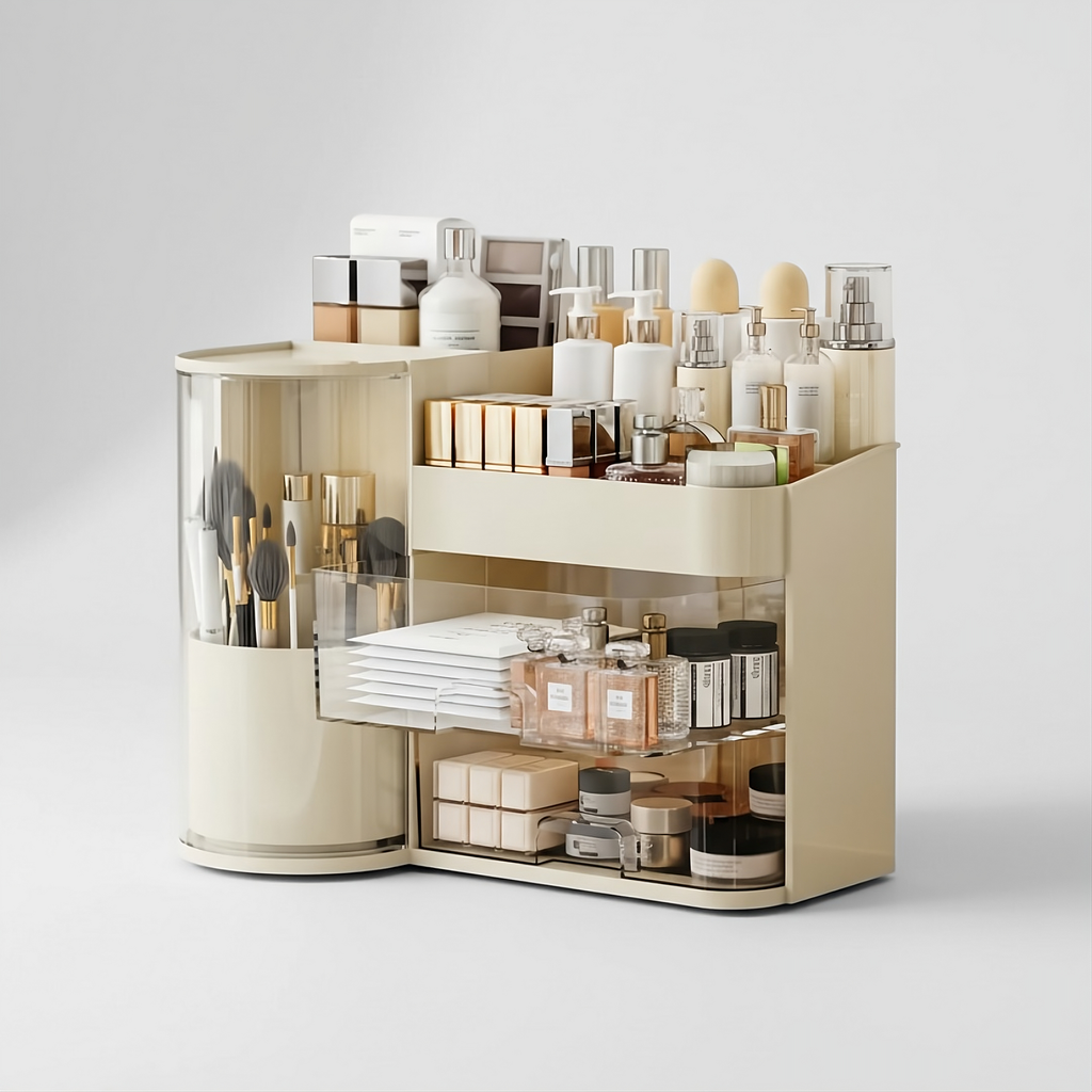 Floriabox Haven – Dust-Proof Rotating Vanity Station