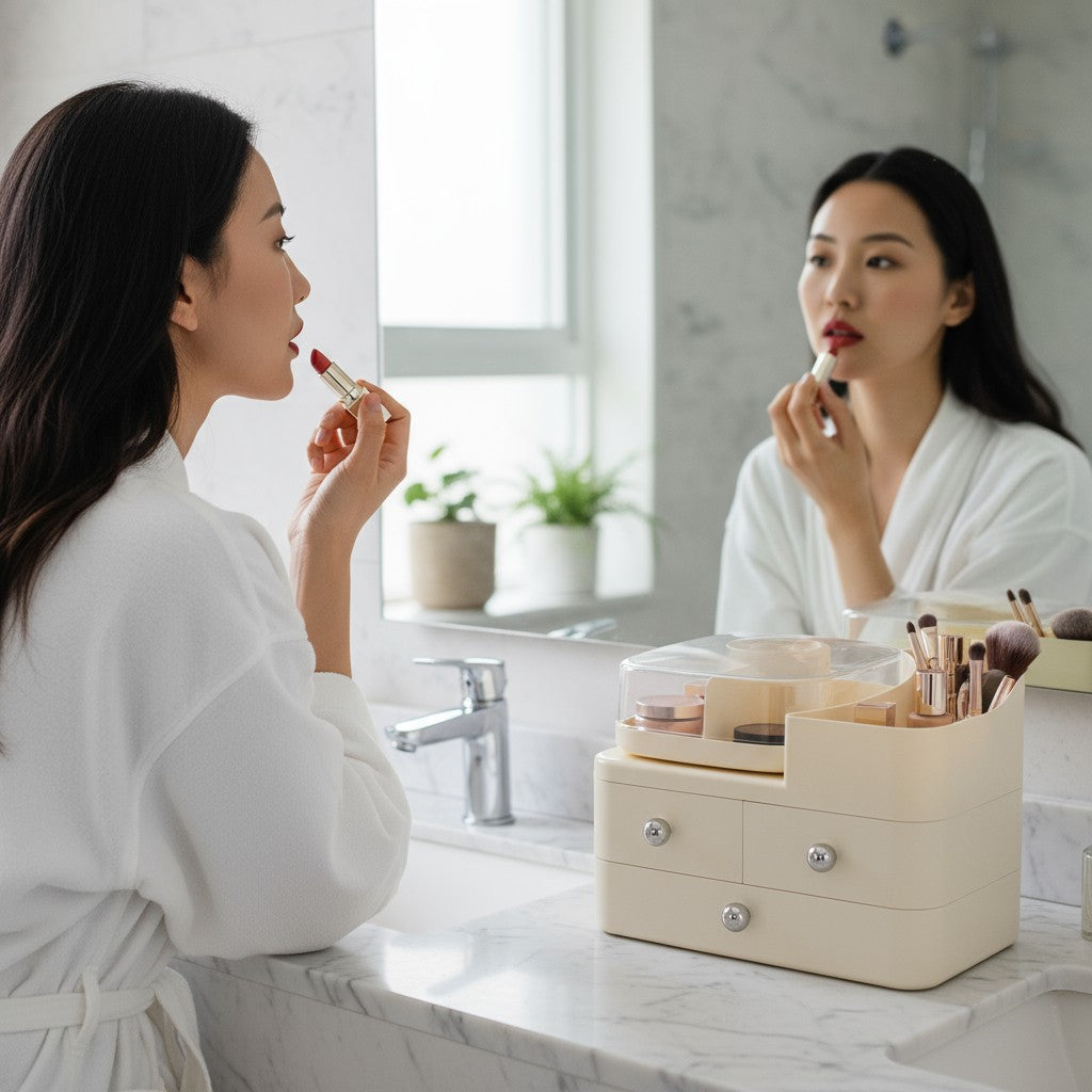 Floriabox Orbit – Rotating Vanity Organizer