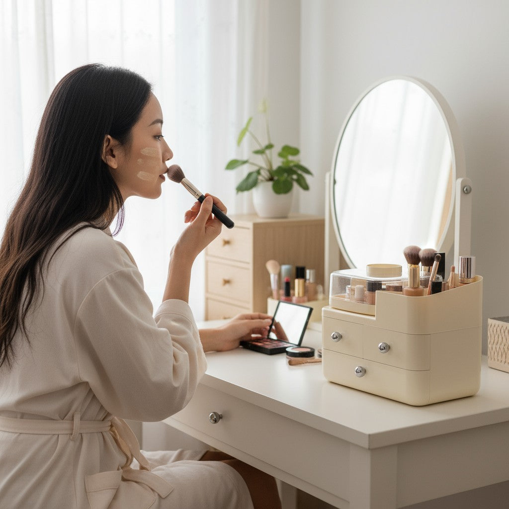 Floriabox Orbit – Rotating Vanity Organizer