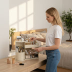 Floriabox Haven – Dust-Proof Rotating Vanity Station